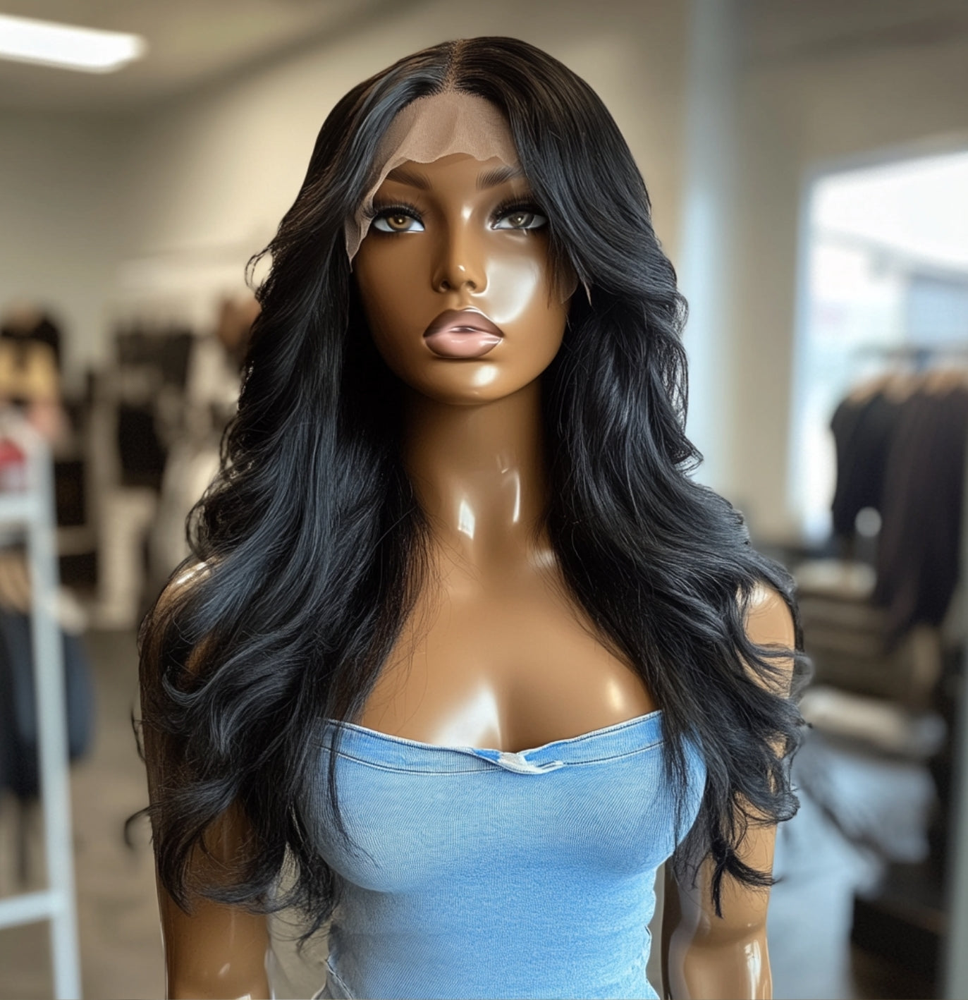 Messy Curl Closure Wig - SHOPMYBOMBSHELLBEAUTY