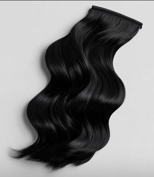 Jet Black Seamless Clip-In - SHOPMYBOMBSHELLBEAUTY