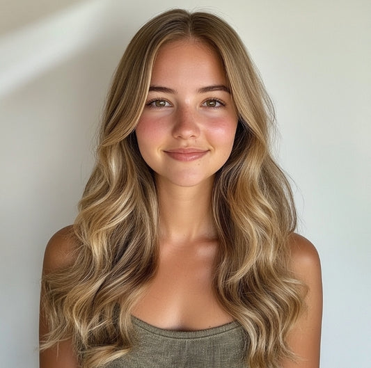 Honey Blonde Seamless Clip-In - SHOPMYBOMBSHELLBEAUTY