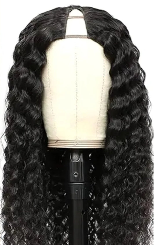 Brazilian Deep Wave U-Part Wig - SHOPMYBOMBSHELLBEAUTY
