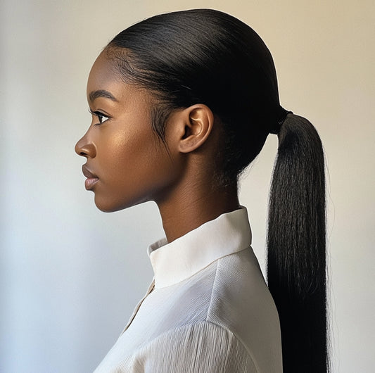 Jet Black Ponytail - SHOPMYBOMBSHELLBEAUTY