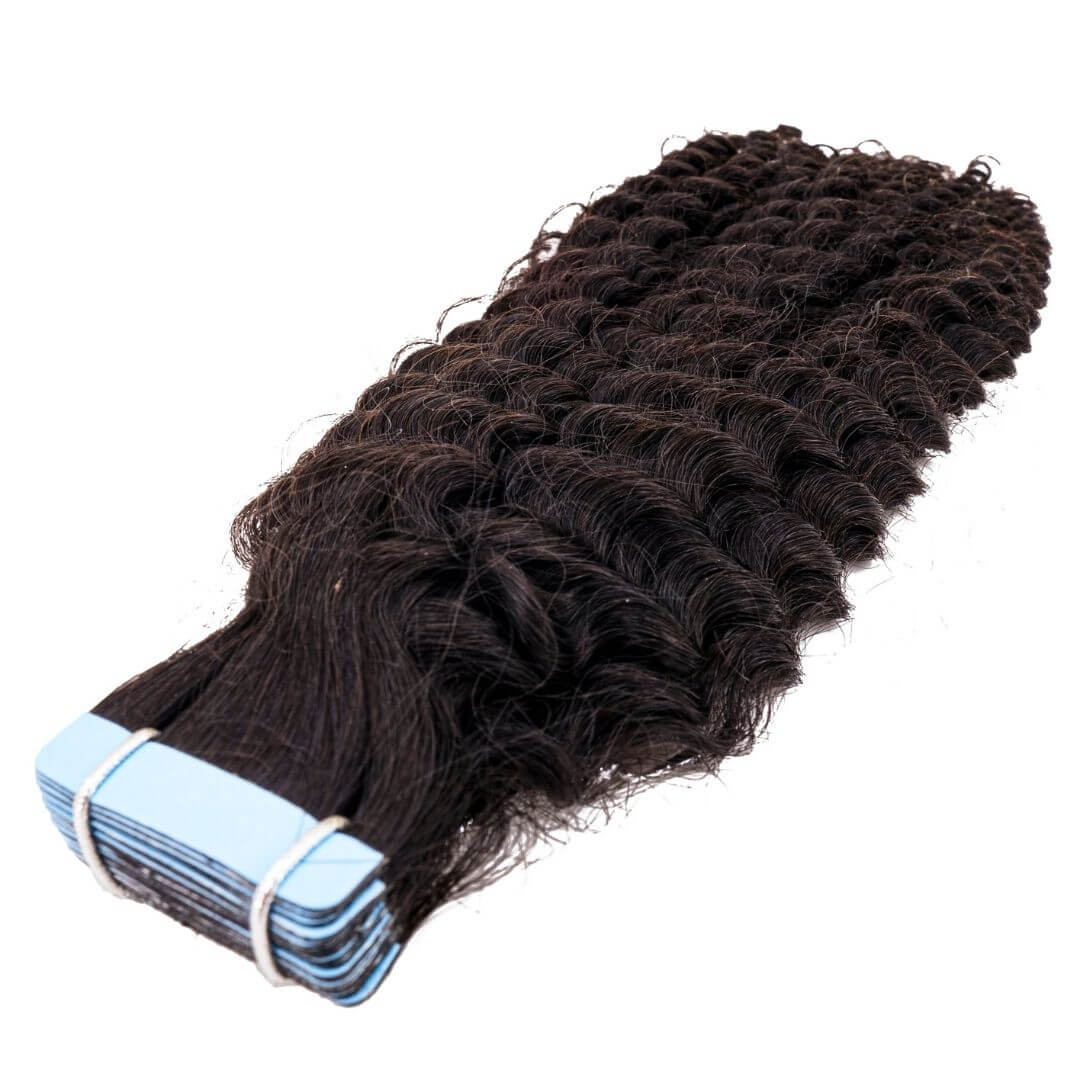 Afro Kinky Curly Tape-In Extensions - SHOPMYBOMBSHELLBEAUTY