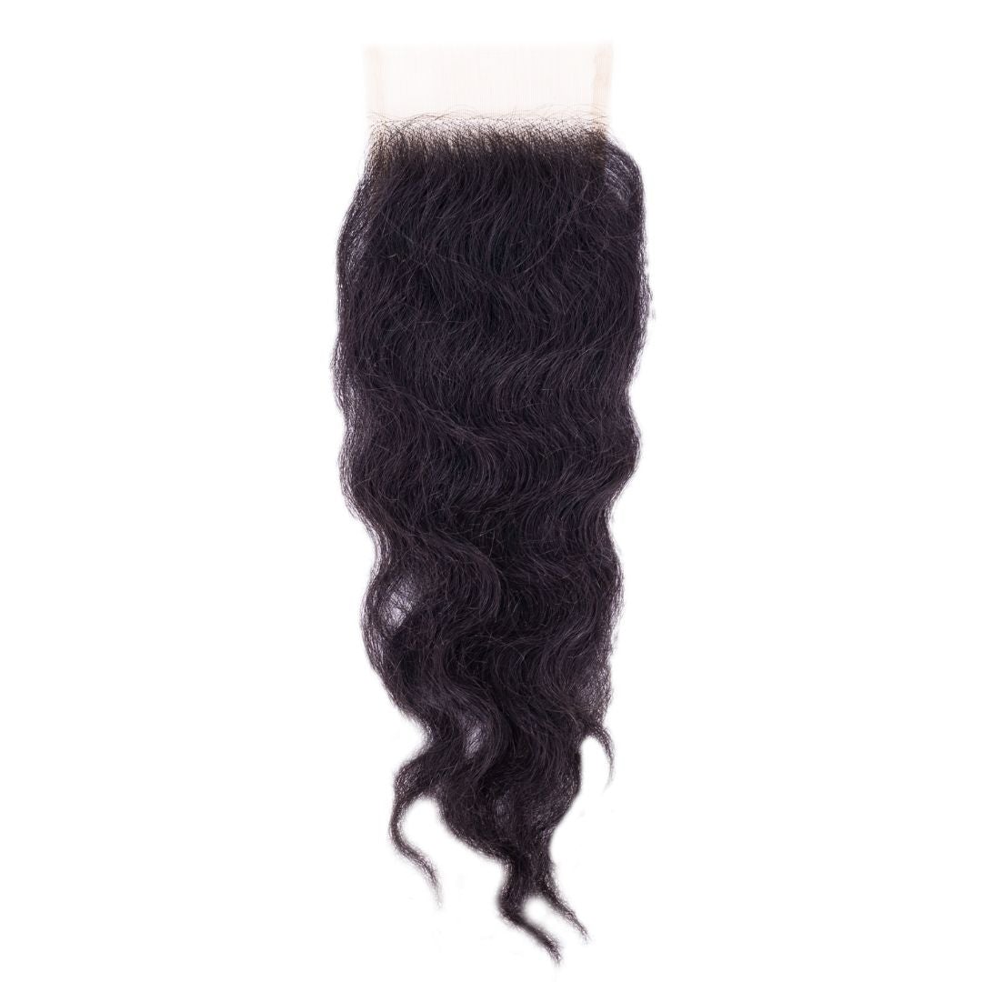 Raw Indian Curly Closure - SHOPMYBOMBSHELLBEAUTY