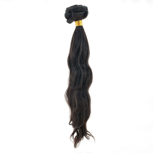 Indian Curly Natural Black Clip-In Extensions - SHOPMYBOMBSHELLBEAUTY