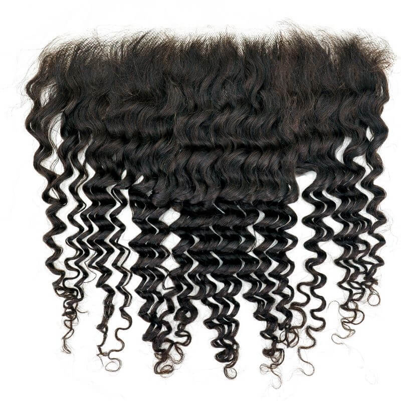 Brazilian Deep Wave HD 13"x6" Frontal - SHOPMYBOMBSHELLBEAUTY