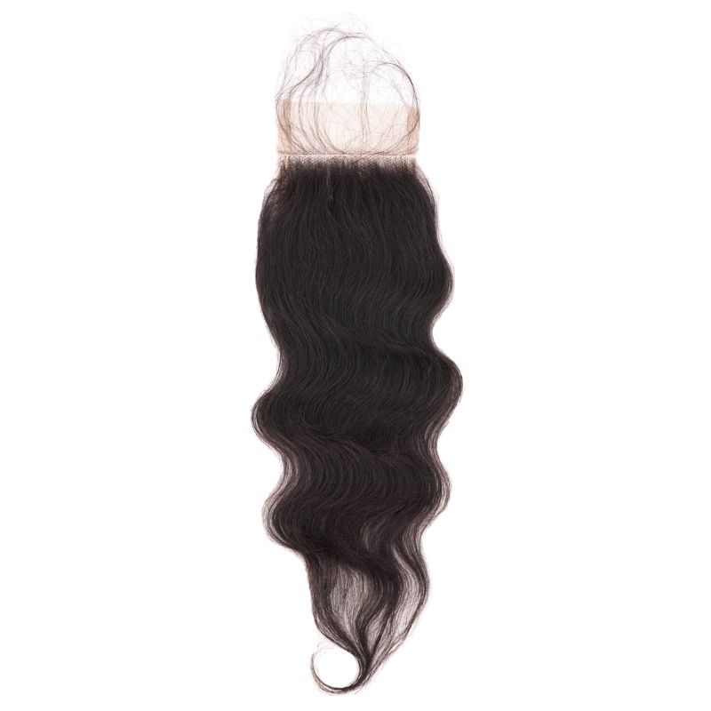 Raw Indian Curly Transparent 5"x5" Closure - SHOPMYBOMBSHELLBEAUTY