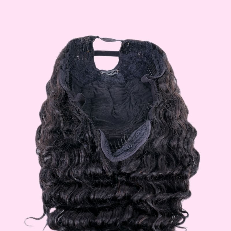 Brazilian Deep Wave U-Part Wig - SHOPMYBOMBSHELLBEAUTY