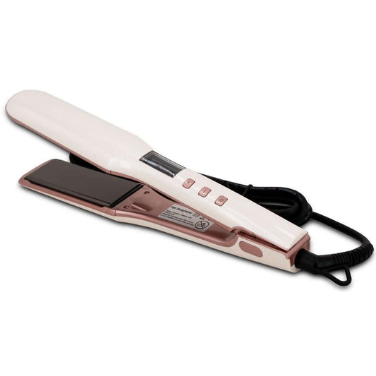 White and Pink Titanium Flat Iron - SHOPMYBOMBSHELLBEAUTY