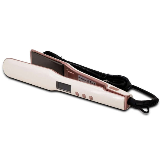 White and Pink Titanium Flat Iron - SHOPMYBOMBSHELLBEAUTY